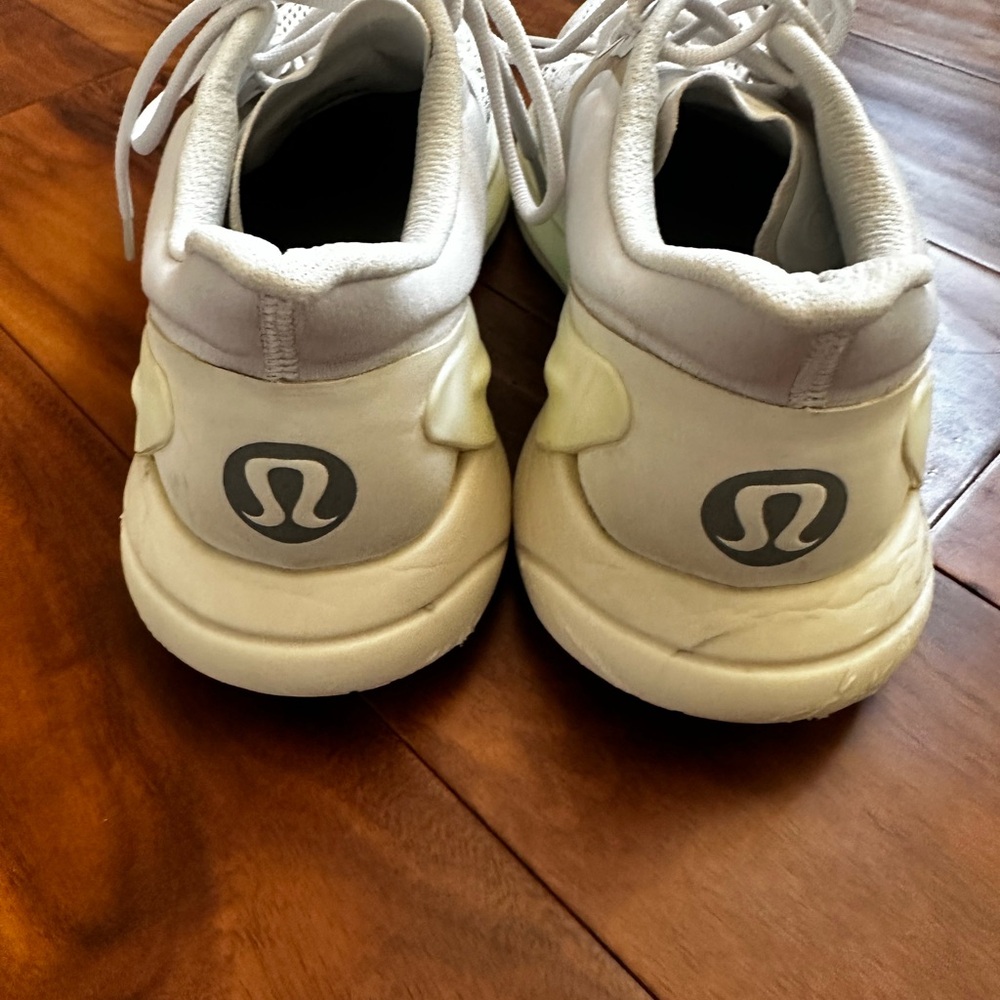 lululemon running shoes White and Cream Shoes